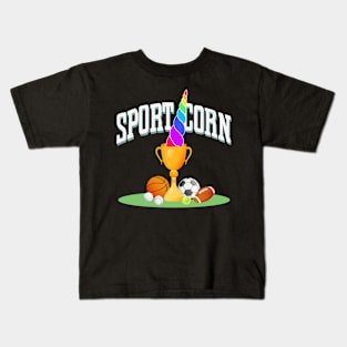 Sporty Unicorn Kids T-Shirt